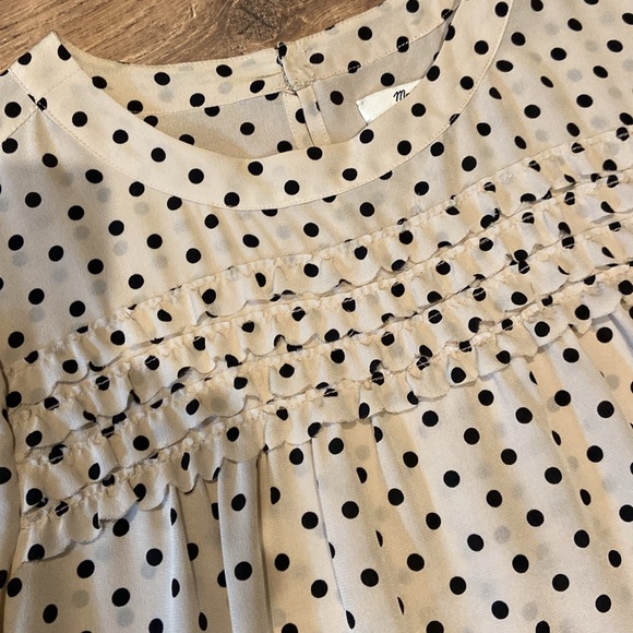 Madewell Silk Polka Dot Blouse - Picture 3 of 8